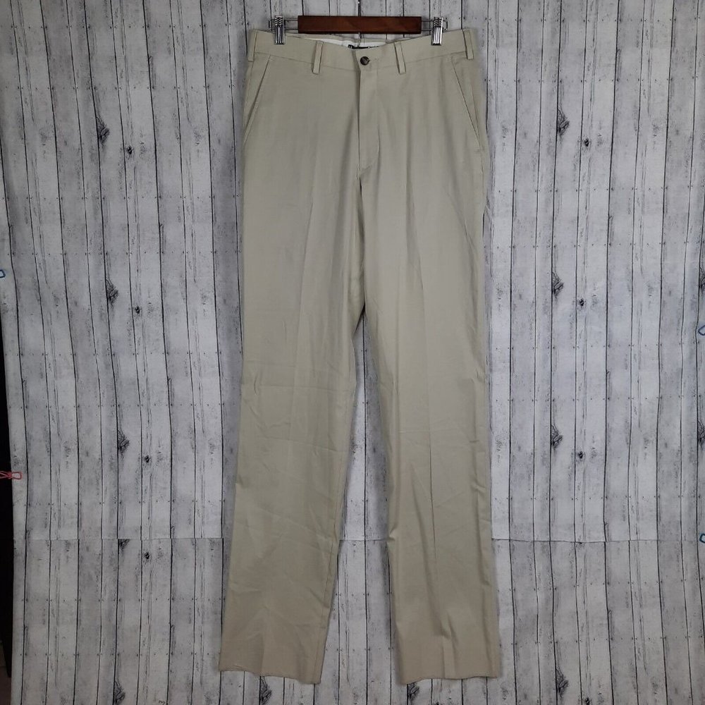 Haspel Pants Flat Front Stretch Men's 34 Raw Hem NWT